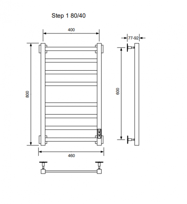 Полотенцесушитель STEP-1 U 80/40