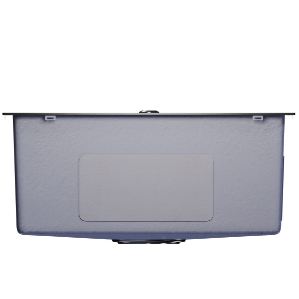 Мойка настол.монтаж 50х50 (2,0) вып 3 1/2  MIXLINE PRO 20см с сифоном (черный графит)