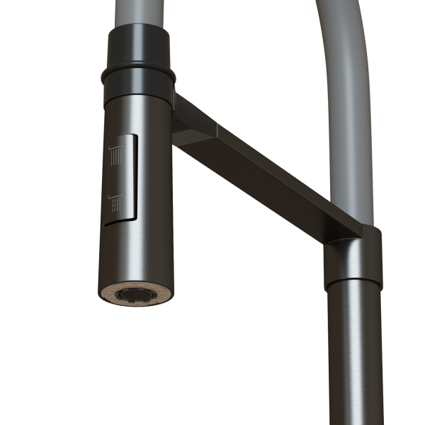 Смеситель для кухни 35k MIXLINE MLSS-0402BL серый гибкий излив магнит, п/гайку ЧЕРНЫЙ ГРАФИТ